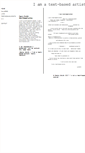 Mobile Screenshot of iamatextbasedartist.com